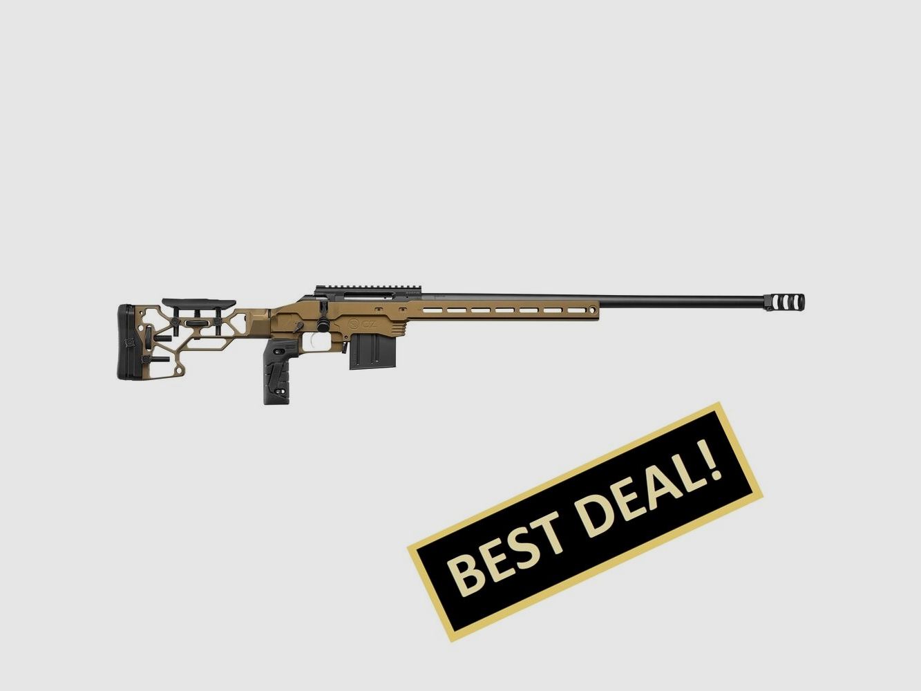 Rifle de repetición CZ 600+ MDT Deep Bronze 6,5 Creedmoor