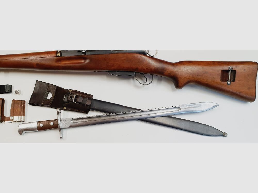 Waffenfabrik Bern K31 Kaliber 7,5x55swiss komplett nummerngleich + Hämmerli