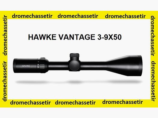 Lunette Hawke Vantage 3-9×50, reticule mil dot, diametre 25,4mm, ref 14131