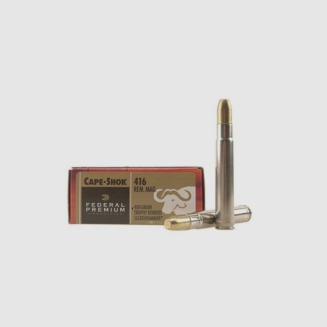 Federal Premium Safari Trophy Bonded Sledgehammer Solid .416 Rem. Mag. 400GR bonded FN 20 Patronen