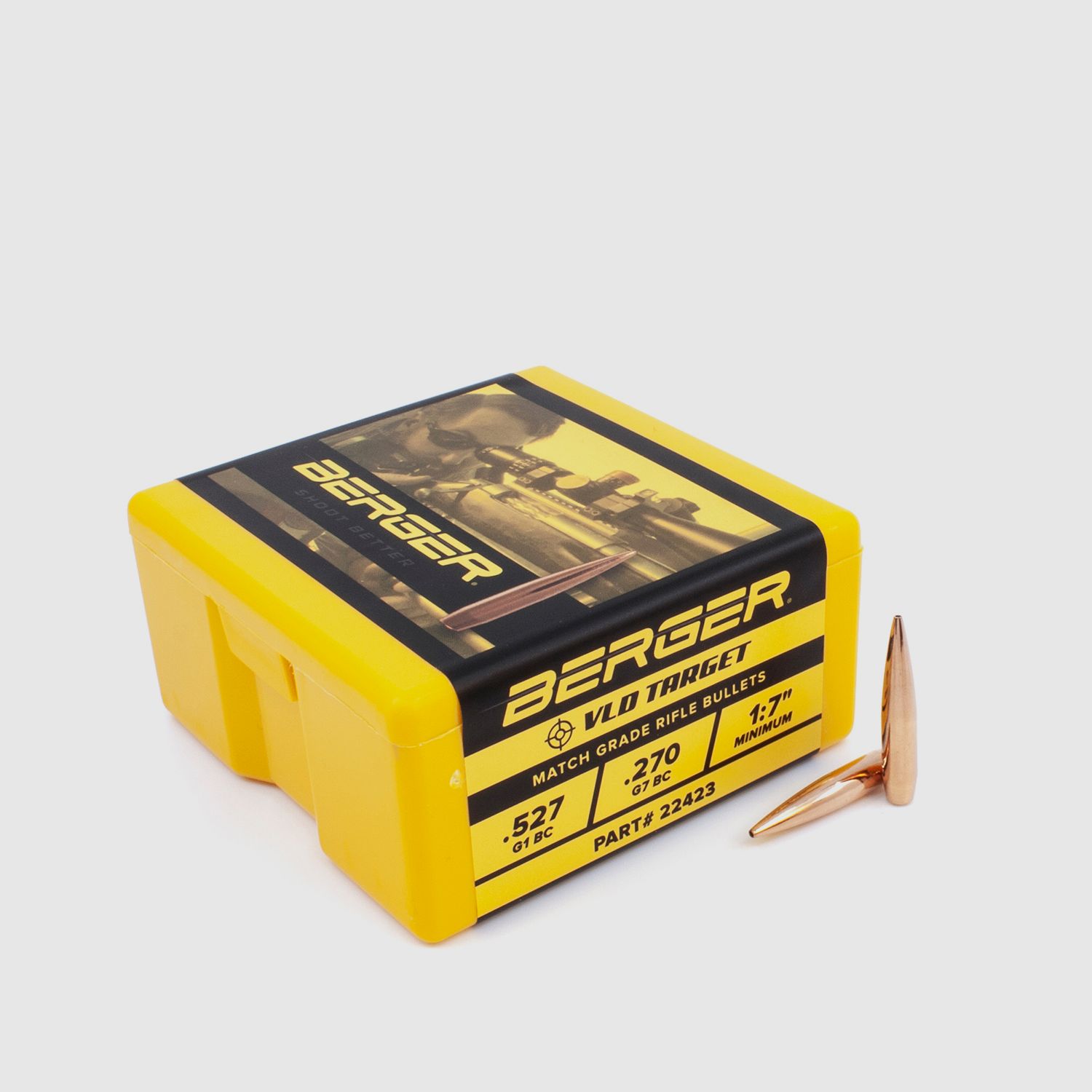 Bala Berger .22 VLD Target 90GR 100 Piezas