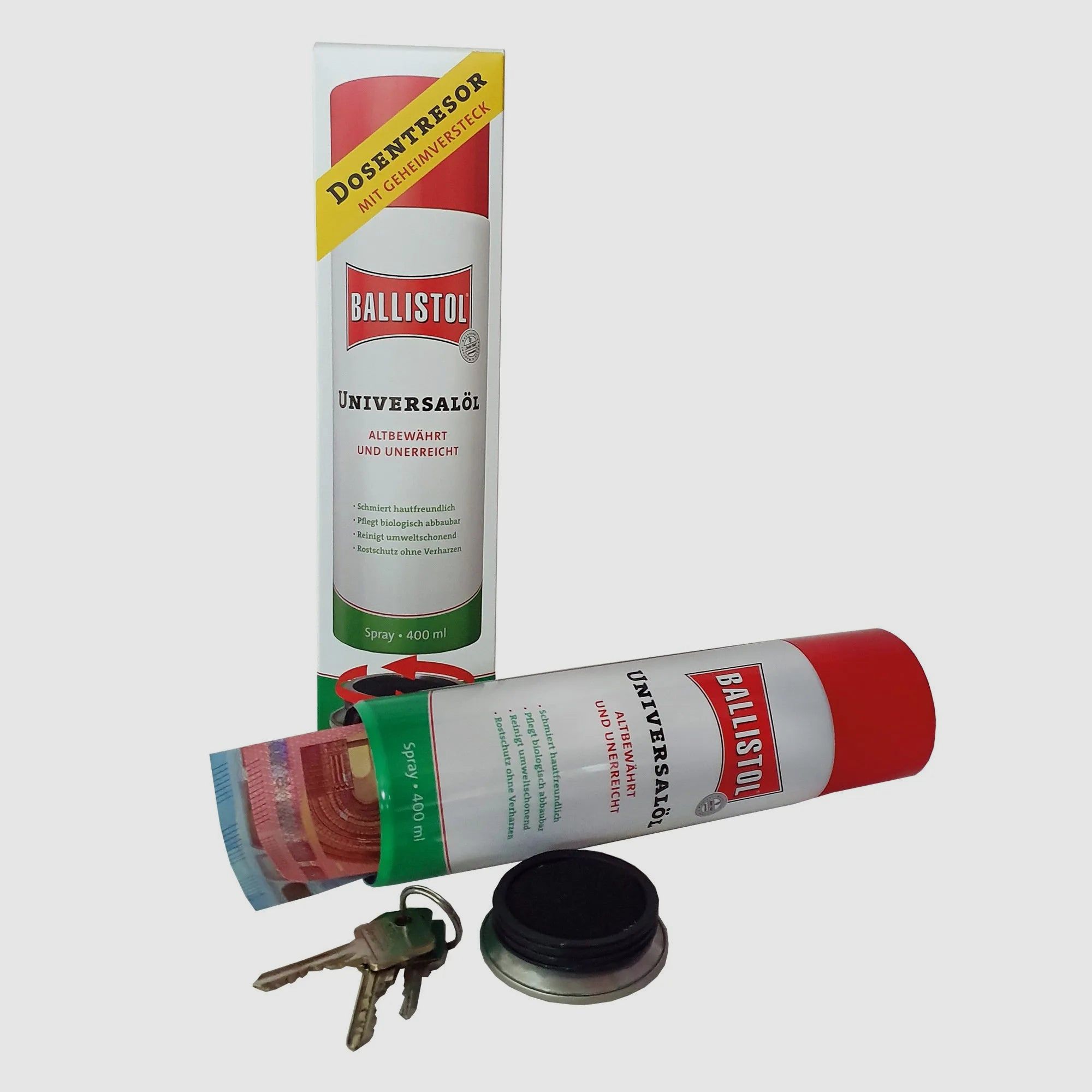 Ballistol cash hiding canister safe