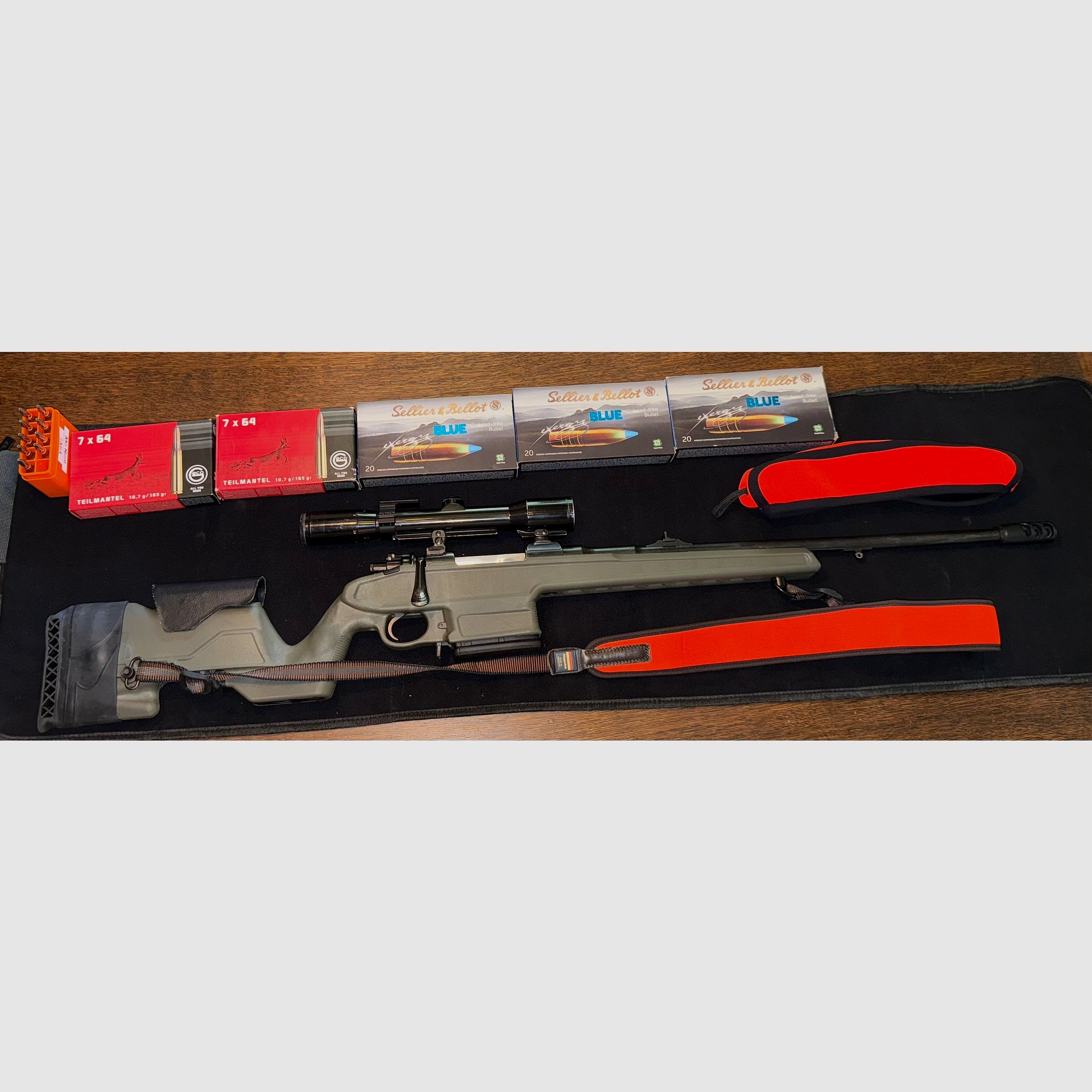 Heym 7x64 Hensoldt 1,5-6x36 Doctersight Archangel-Schaft inkl.Munition