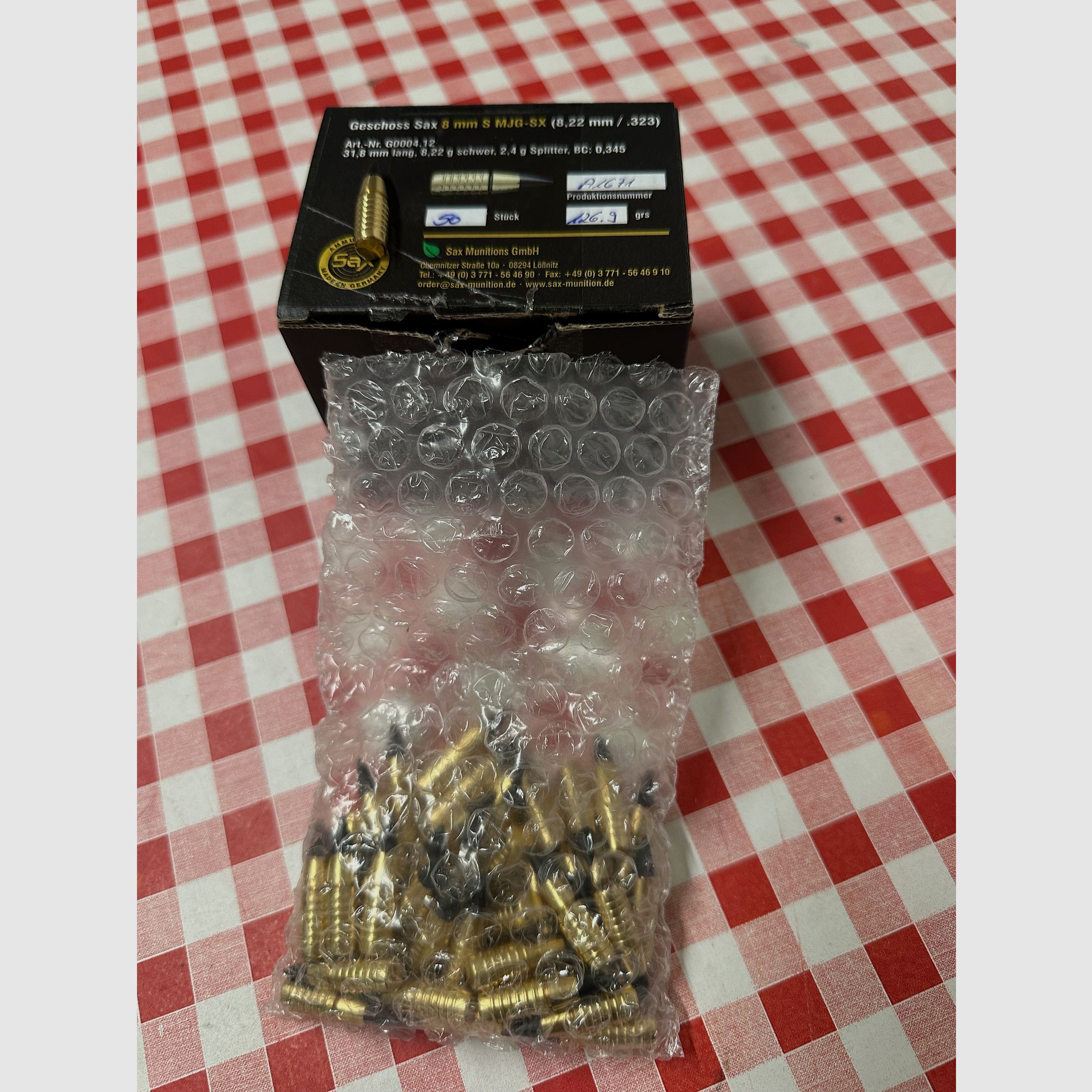 Offre Sax MJG SX en 8 mm 50 pièces