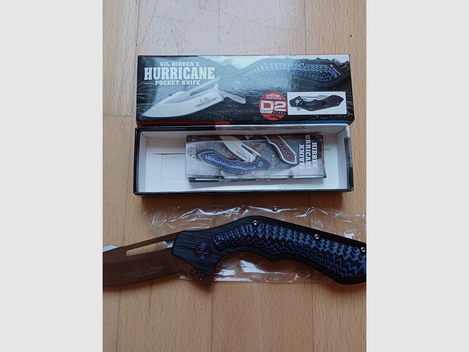 United Cutlery GIL HIBBEN HURRICANE Sonderedition D2 UC-GH5081D2 NEU OVP