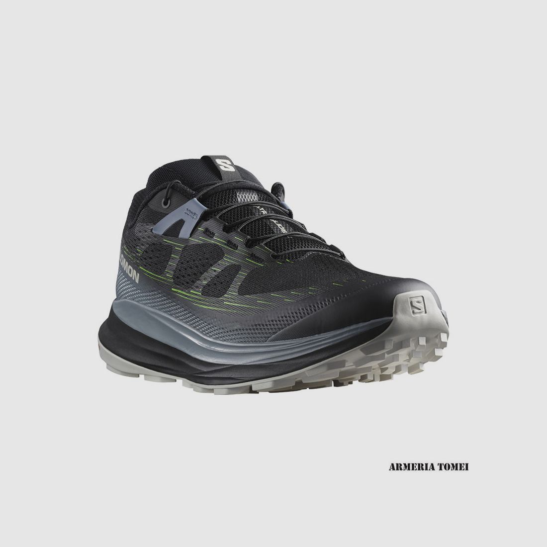 SALOMON – HOMME – ULTRA GLIDE 2 Black / Flint Stone / Green Gecko, image 2 sur 6