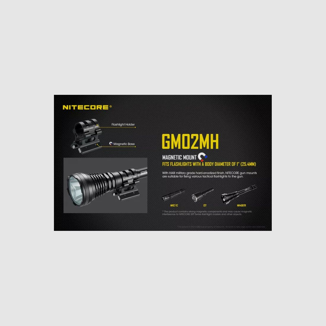 Nitecore GM02 Pro support pour arme, image 2 sur 4