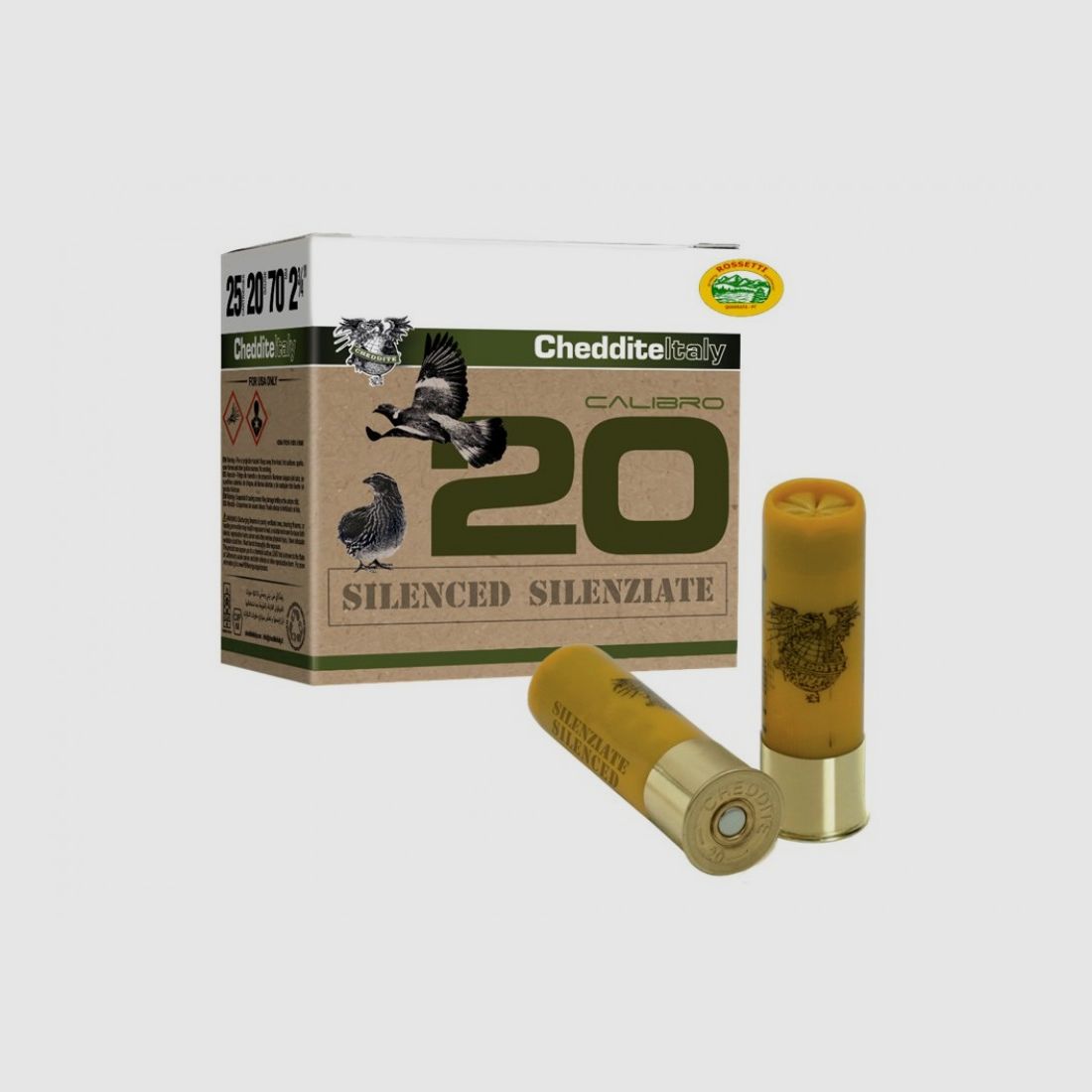 CHEDDITE cartucce silenziate cal.20 gr.20 pb.7,5