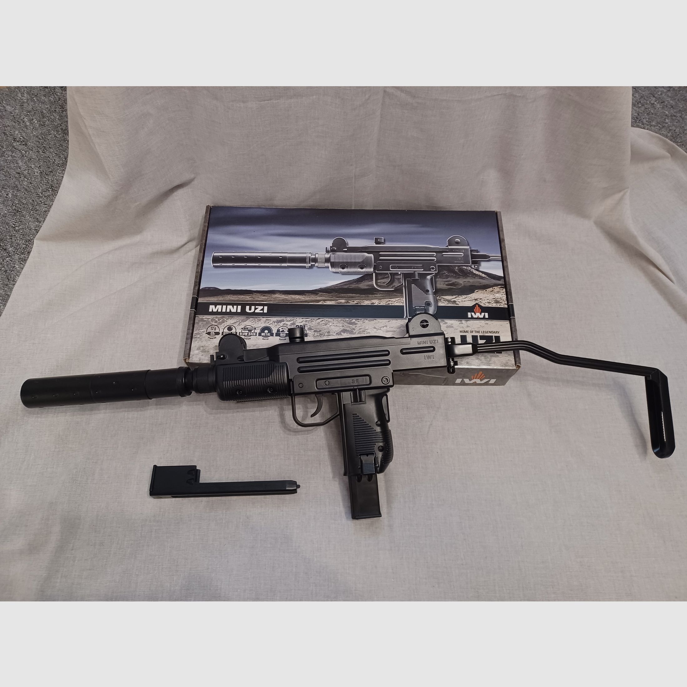 IWI Mini Uzi / 4,5 mm BB / CO2 / Maschinenpistole / OVP (96)