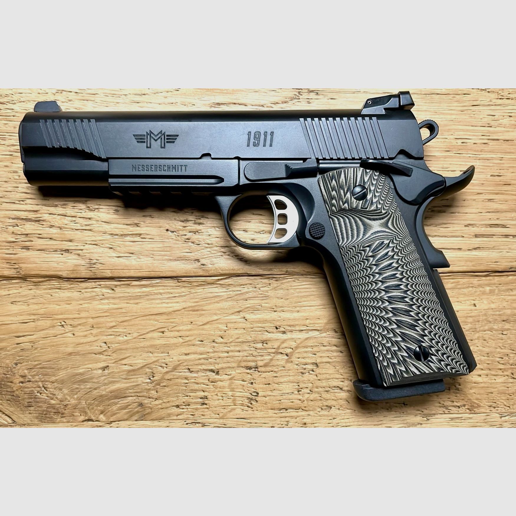Messerschmitt ME 1911 Noir 5"LL Calibre 9mm Luger - en stock