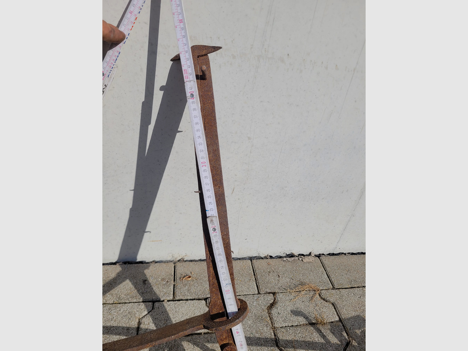 Fangeisen Dekoration Bärenfalle 95cm, seltene Form