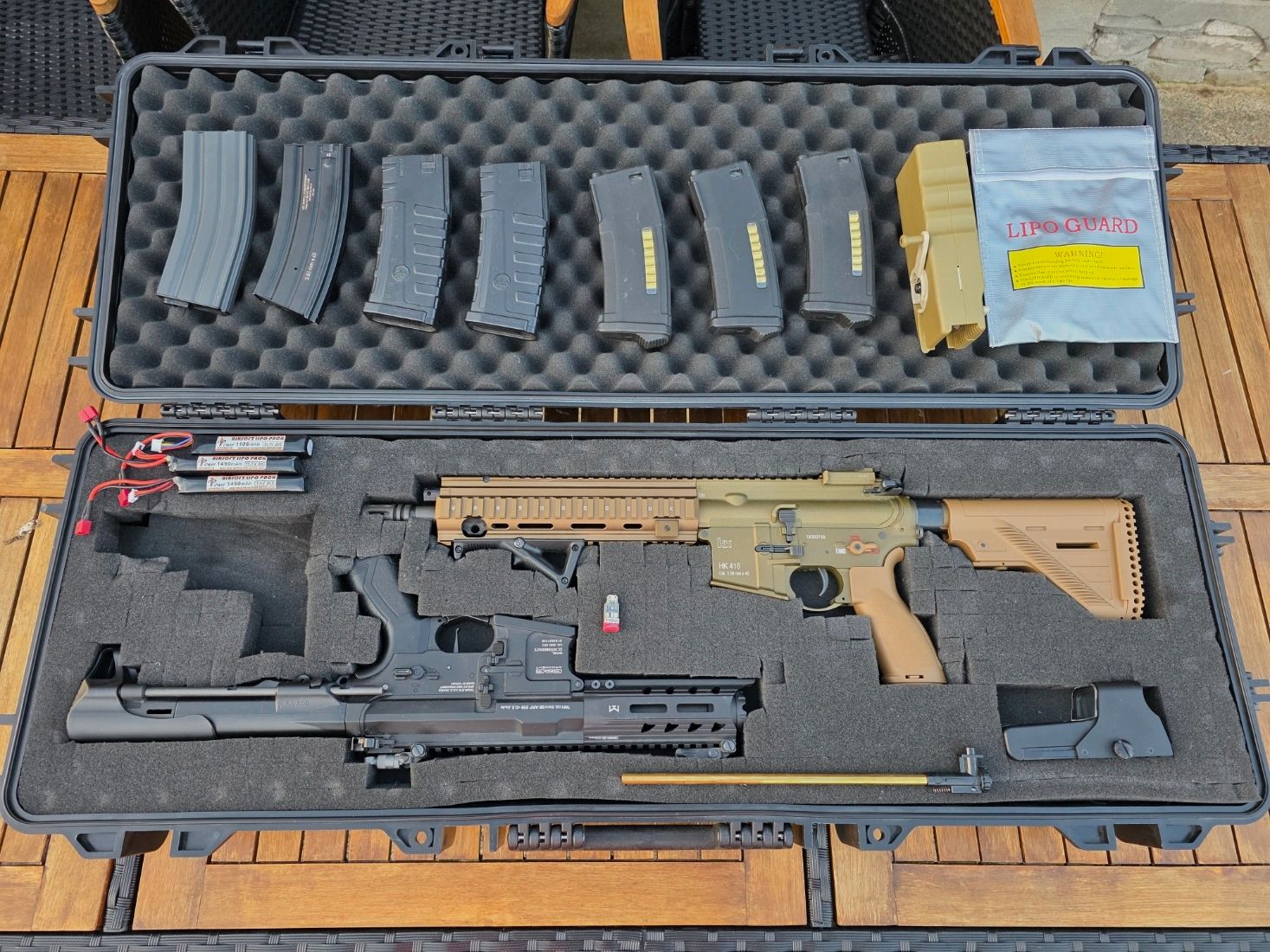 AEG Gewehre Umarex Heckler & Koch HK416A5 und G&G GC ARP556 inkl. Koffer