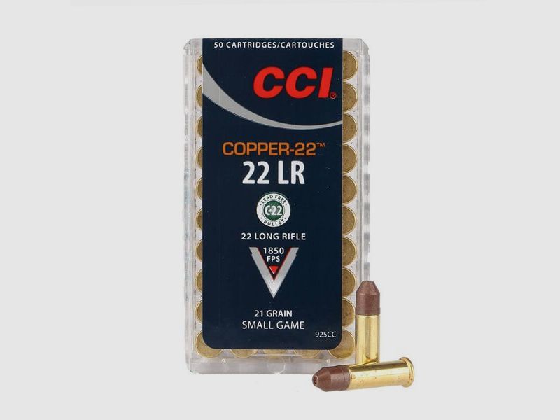 CCI 22LR Copper 21g Lead Free 925CC