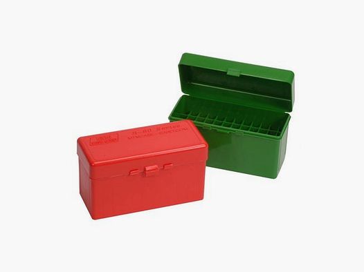 MTM CASE-GARD BOXES MTM CASE-GARD FLIP TOP RIFLE AMMO BOX 224 CLARK-9.3X57MM 60 ROUND RED