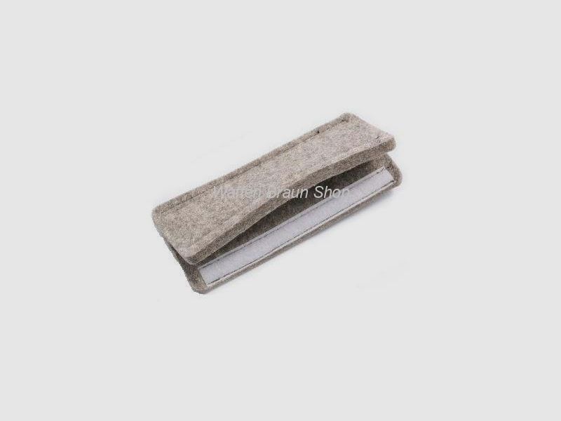 VFG Jagd Gewehrauflage Filz grau Gewehrauflage Jagd Filz grau, Größe 200x85x16mm, Befestigung am Gew
