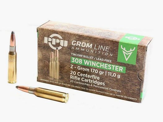 PPU Grom Line - bez ołowiu - kal. 308 Win. - 11,0g - 170gr
