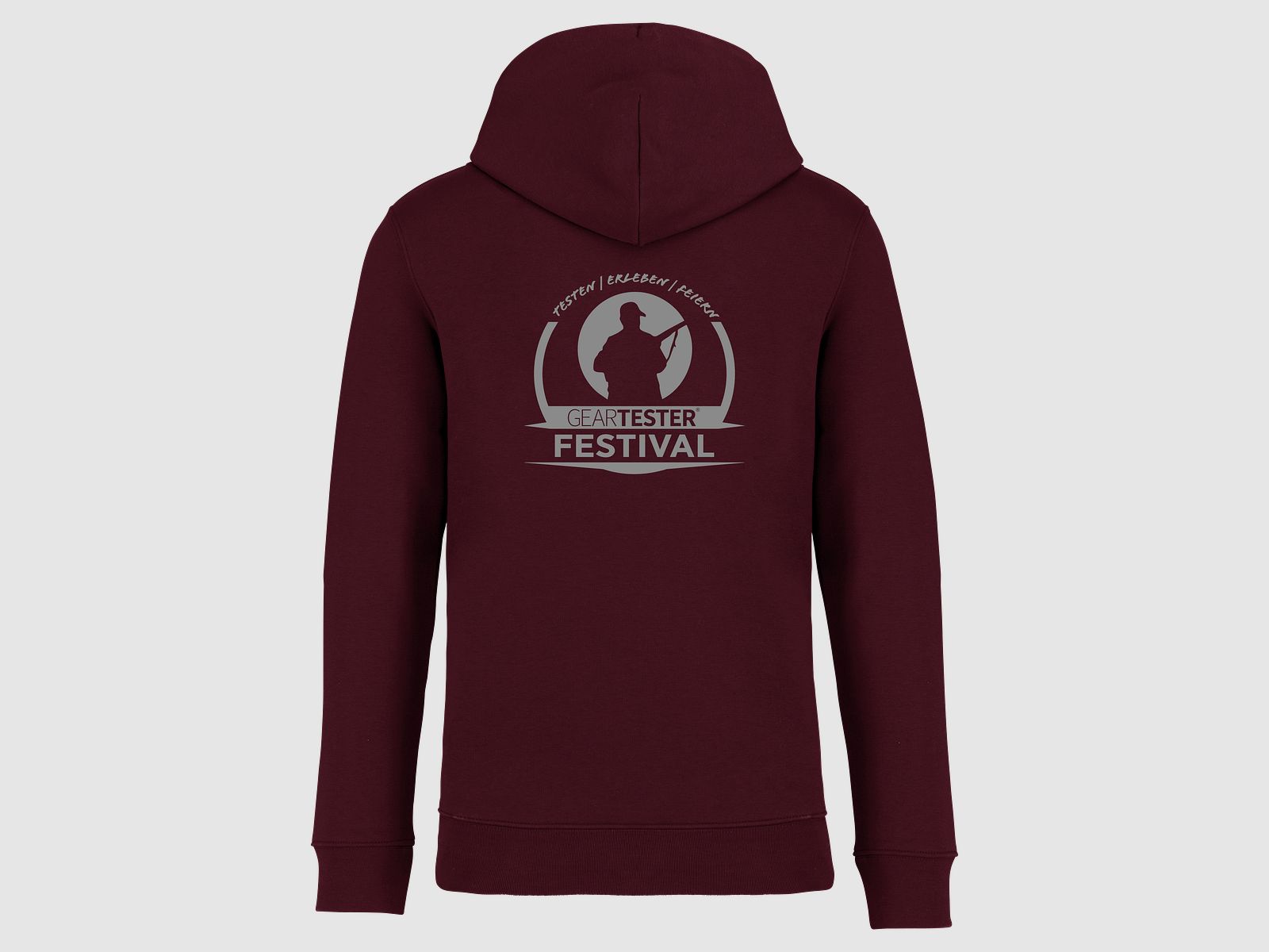 Geartester Festival Bio Hoodie, kleines Logo