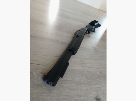 Bockdoppelflinte Bockflinte Kaliber 12/76 KHAN ARMS A-TAC Schrotflinte 51cm Tactical Picatinny Jagd Sport Defense *NEUwertig*