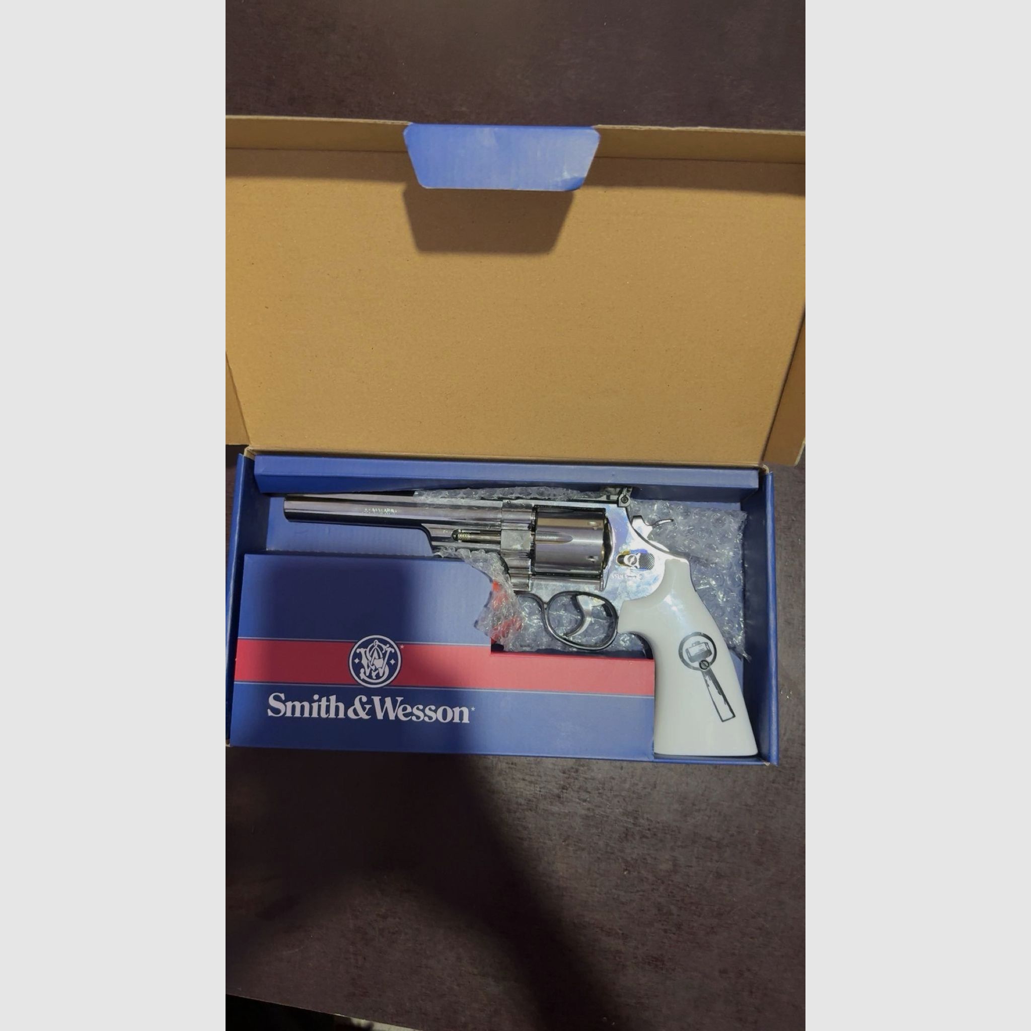 Smith & Wesson 629 Vertrouw me 6" NKL-WHT CO2 Revolver 4,5mm