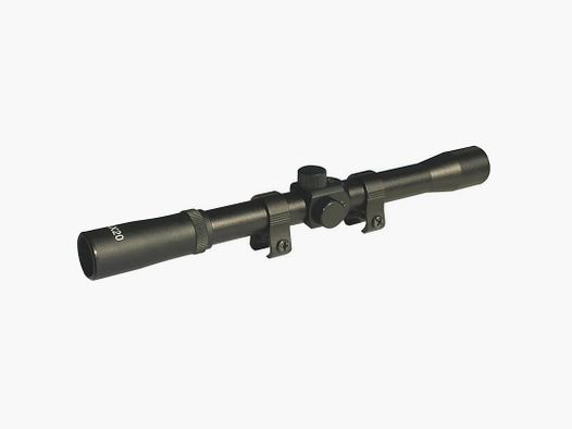 Visor Zasdar 4X20 mm. no iluminada con anillas altas 11mm