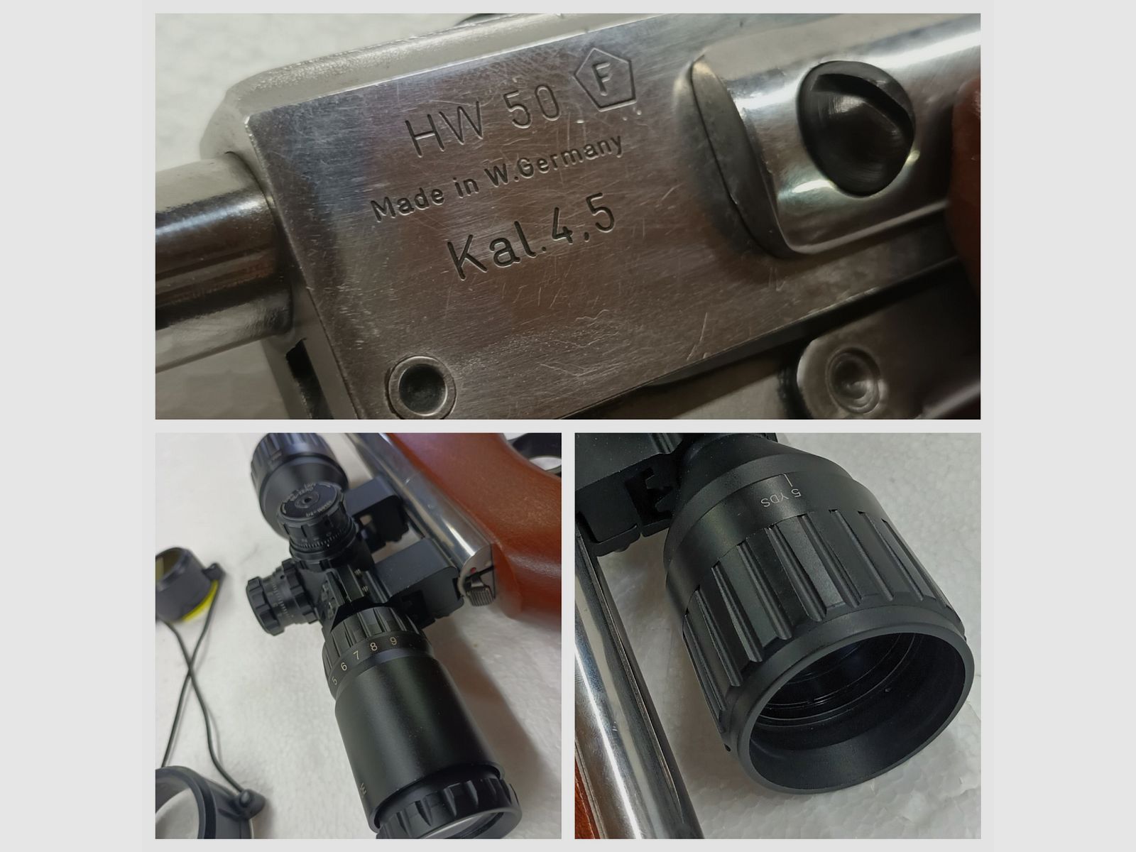 Weihrauch HW50 incl. scope 3-9x40 AOCE - PIEZA ÚNICA rifle de aire de alto brillo - TOP, imagen 2 de 5