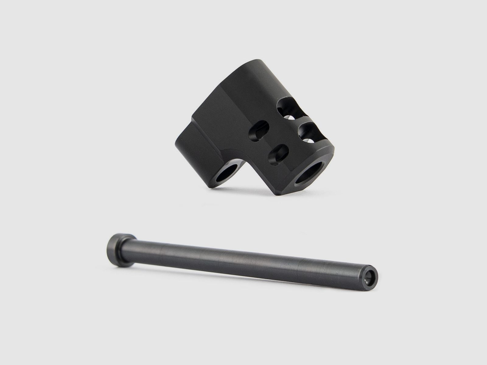 Kompensator do Beretta z gwintowaną lufą M9A3-M9A4 ze stalowym prętem prowadzącym - TONI SYSTEM/Compensator for Beretta with M9A3-M9A4 threaded barrel with steel guide rod - TONI SYSTEM *  ITEM CODE M9A3V6MI-BK