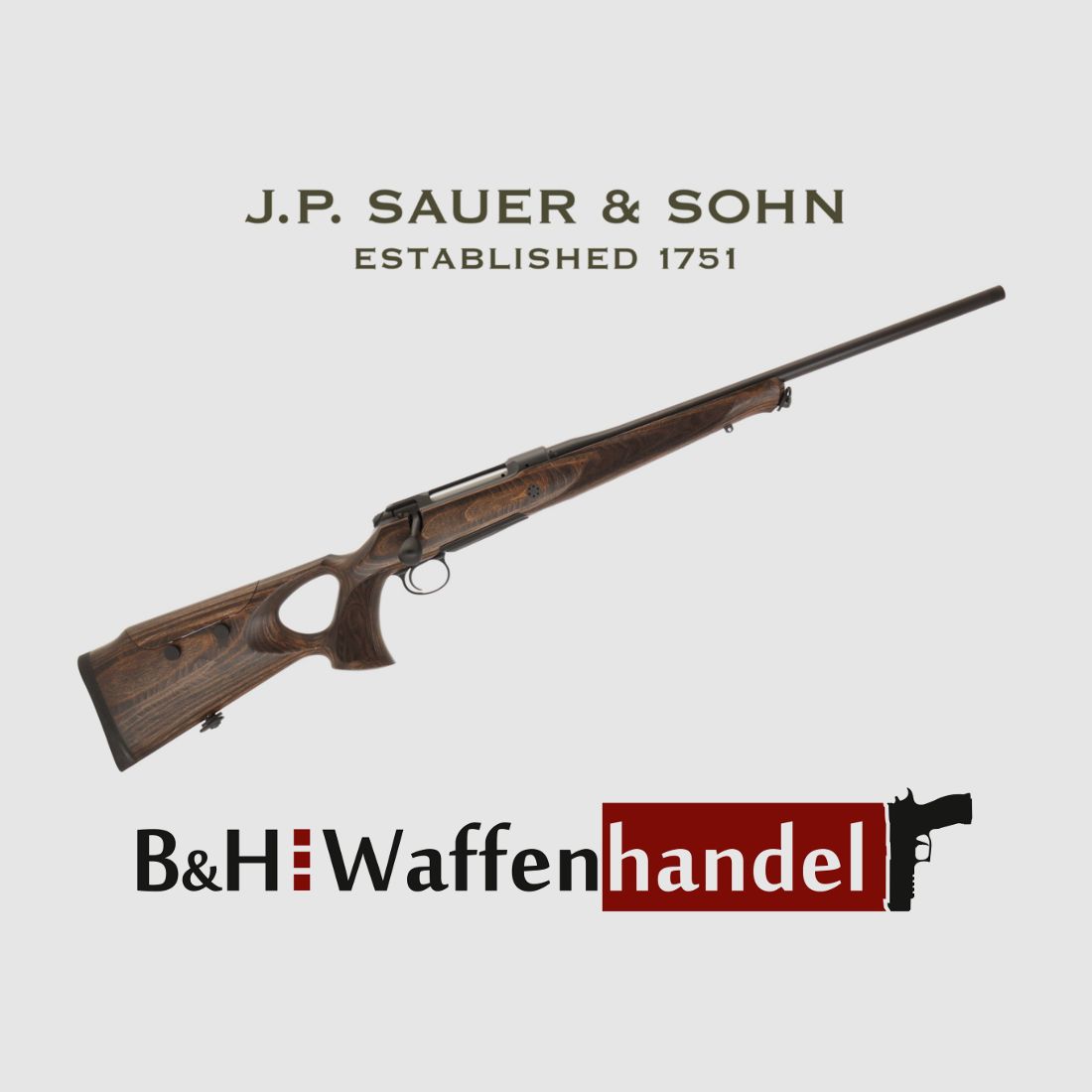 Neuwaffe: Sauer S 101 GTI / Lochschaft / .300WinMag / LL 62cm / Laufgewinde 