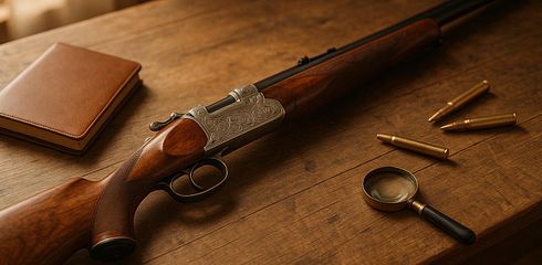 Determining the value of used hunting firearms.