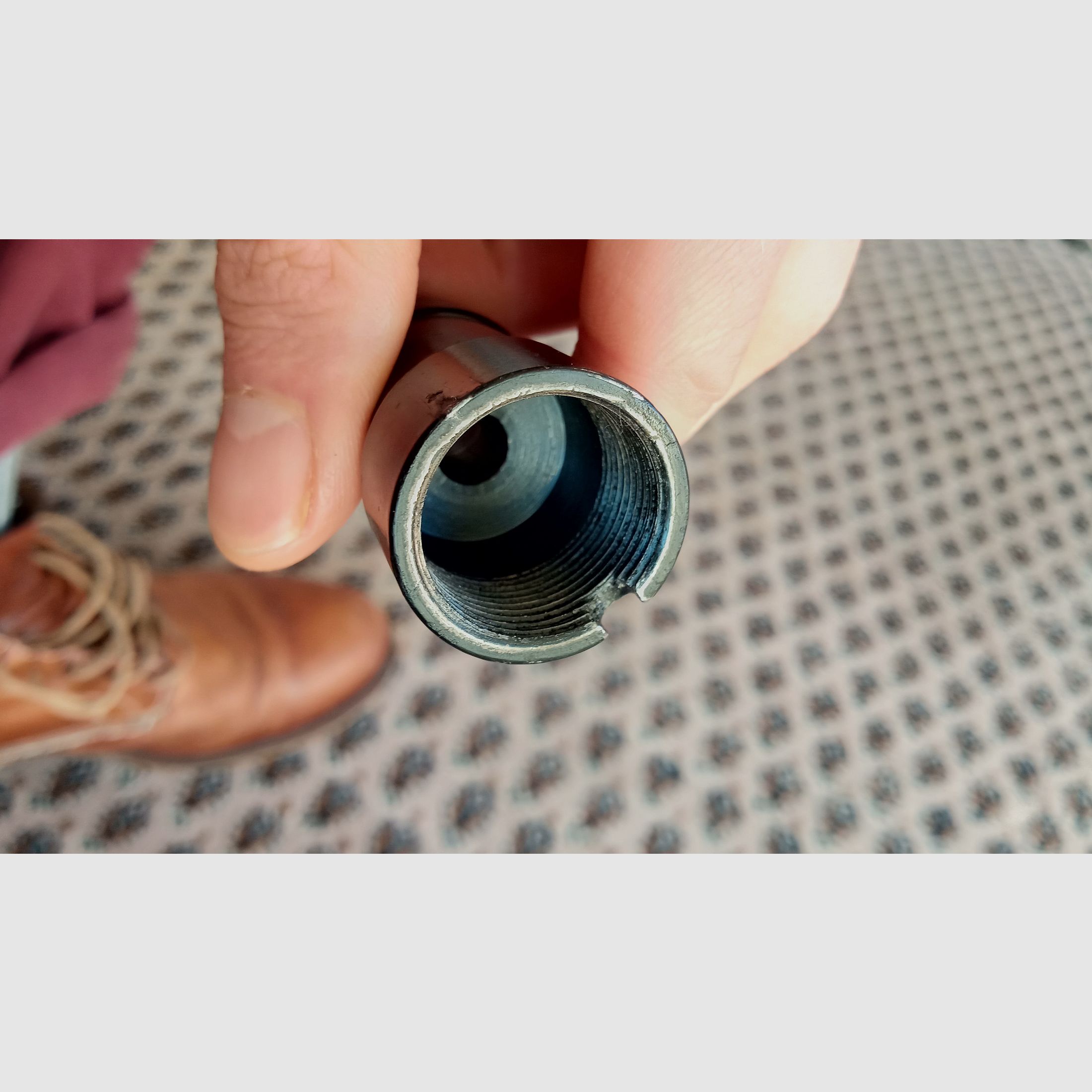 AKS-74u acciaio finto freno di bocca / booster di bocca // Krinkov amplificatore di rinculo freno di bocca 24x1,5 mm filettatura metrico RH / Yunker