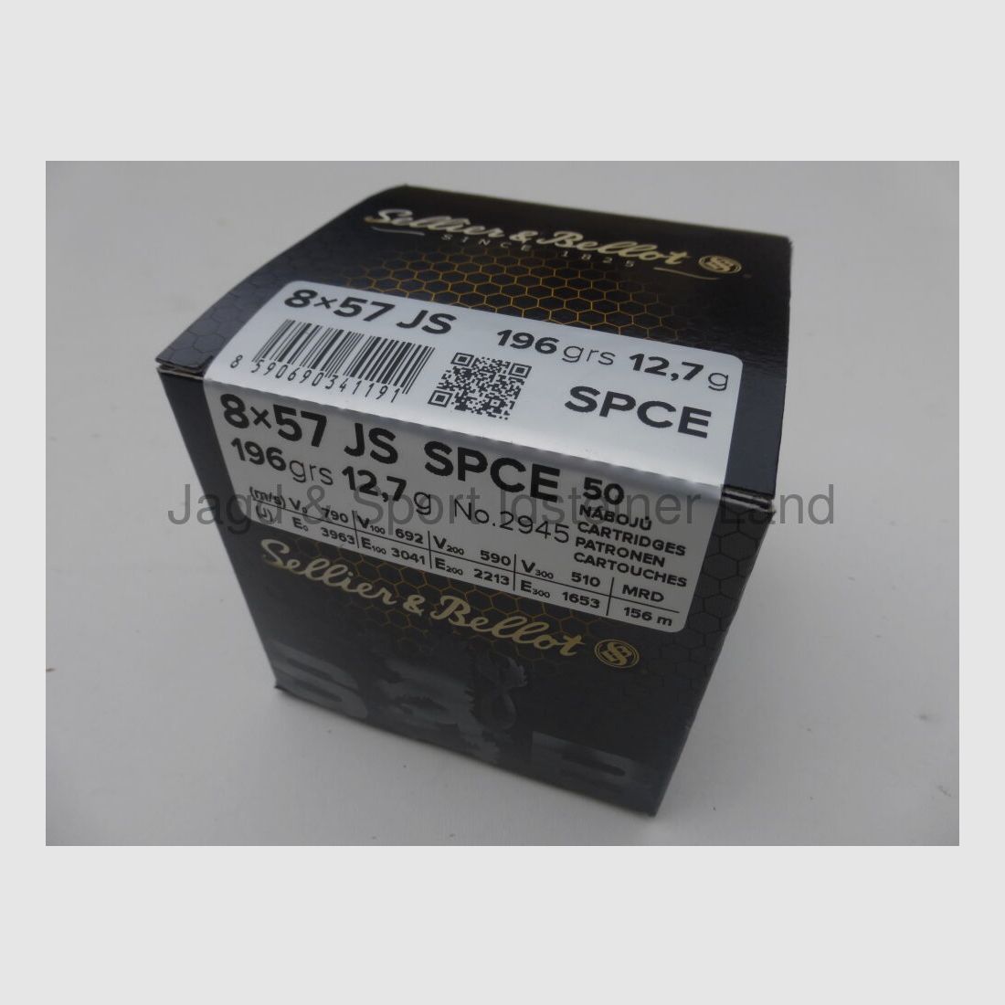 Sellier & Bellot 196grs, SPCE (softpoint cutted edge)