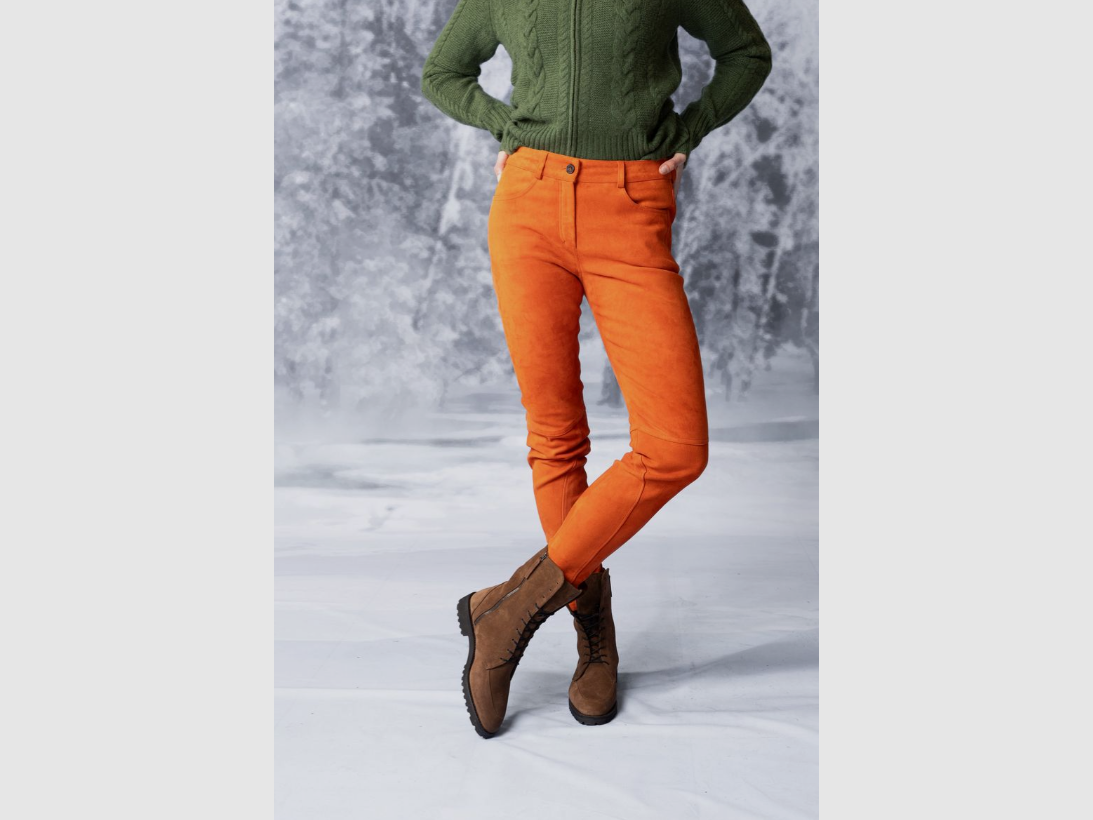 Habsburg Lederhose Zita in Orange, Bild 1 von 3