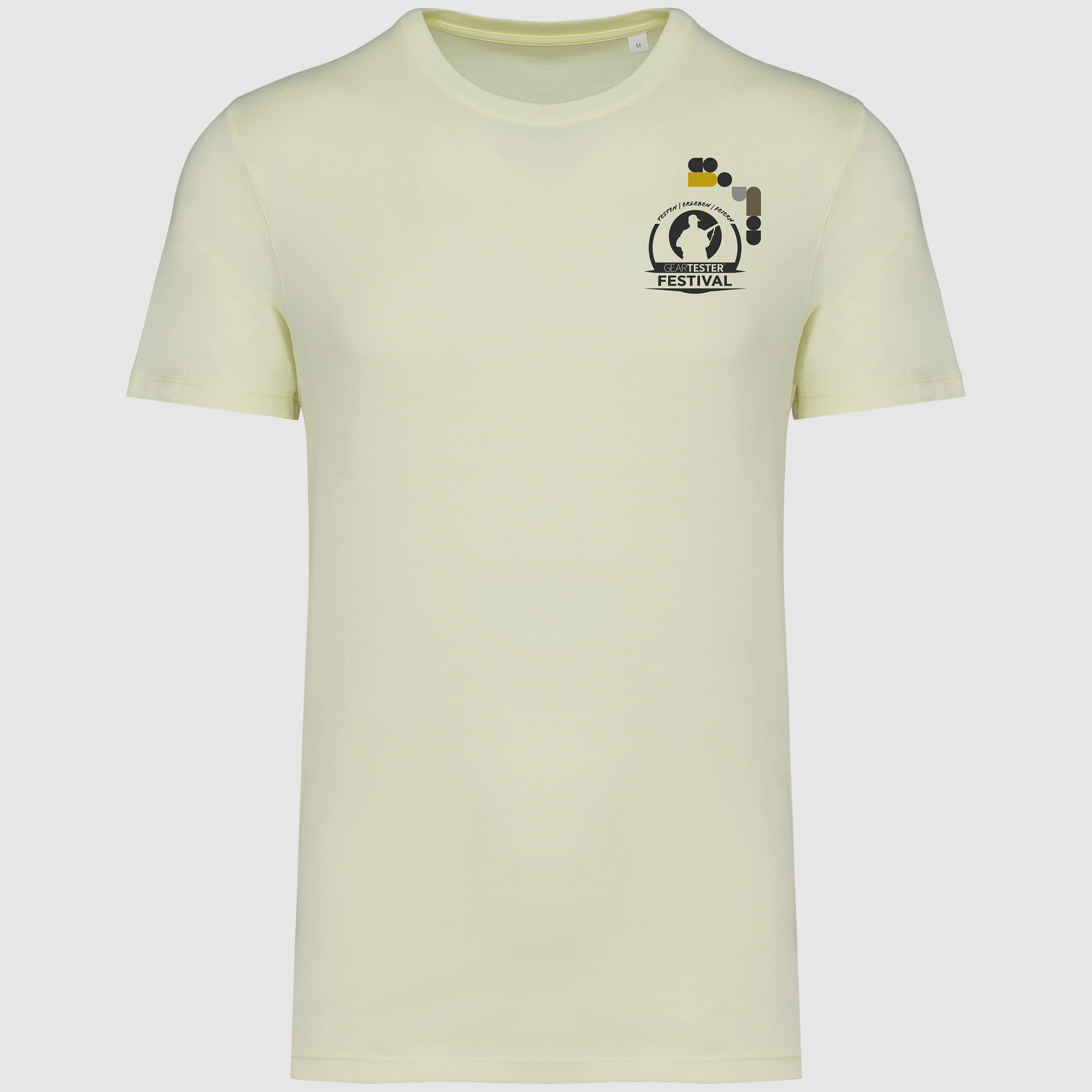 Geartester Festival Bio T-Shirt, piccolo logo