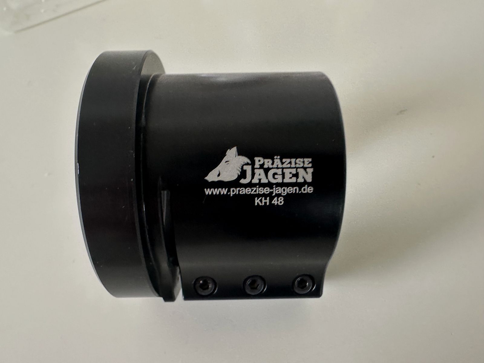 Präzise Jagen  Klemmhülse KH48 - Adapter für  Vorsatzgeräte / Nachtsicht - 48mm für z.B. Swarovski x42