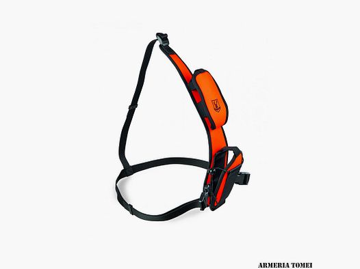RISERVA – Soporte ajustable para GPS TEK y radio en tela naranja