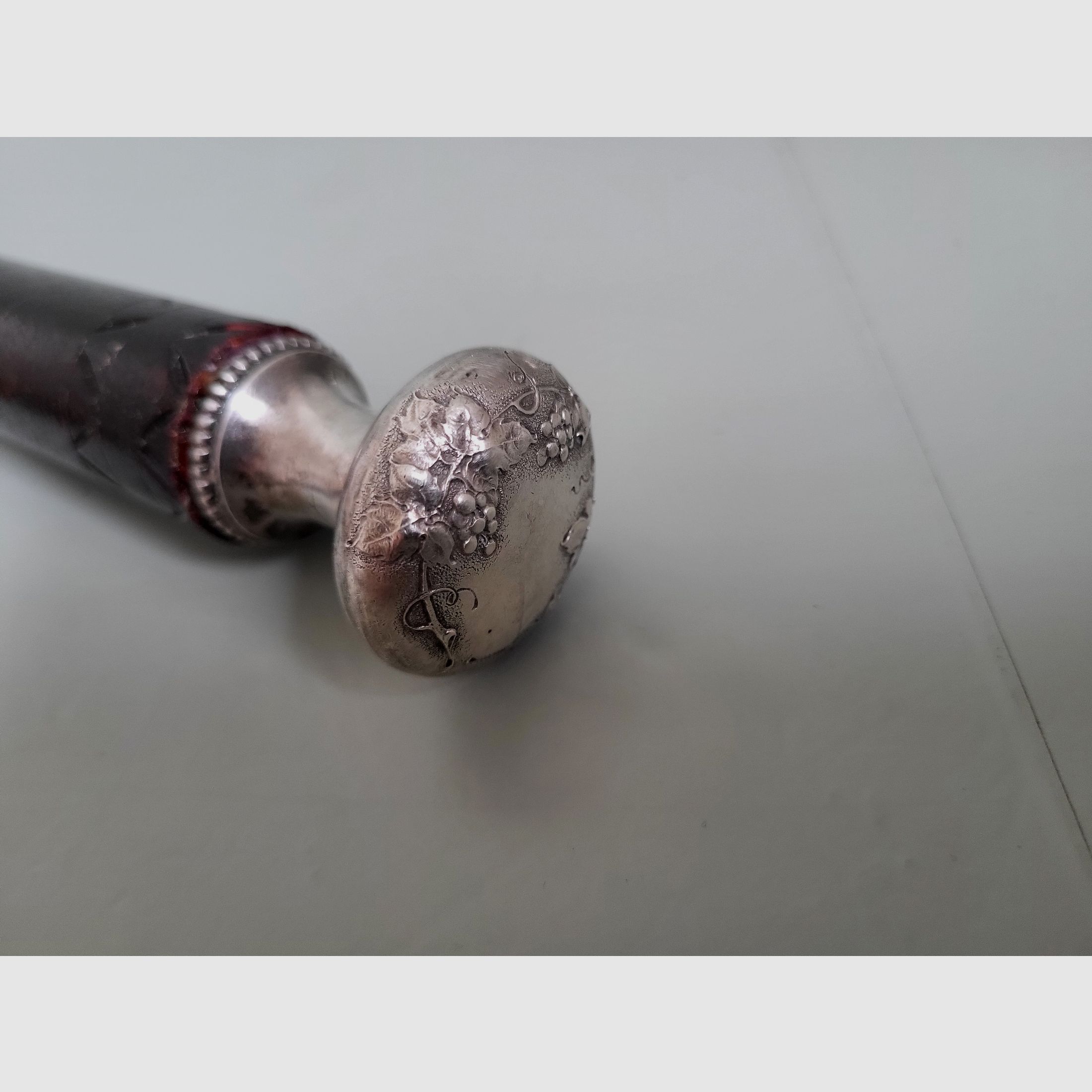 1 Pugnale in stile Liberty - Coltello per bastone da passeggio - 800 argento - Bruckmann & Sehne - 1890-1910