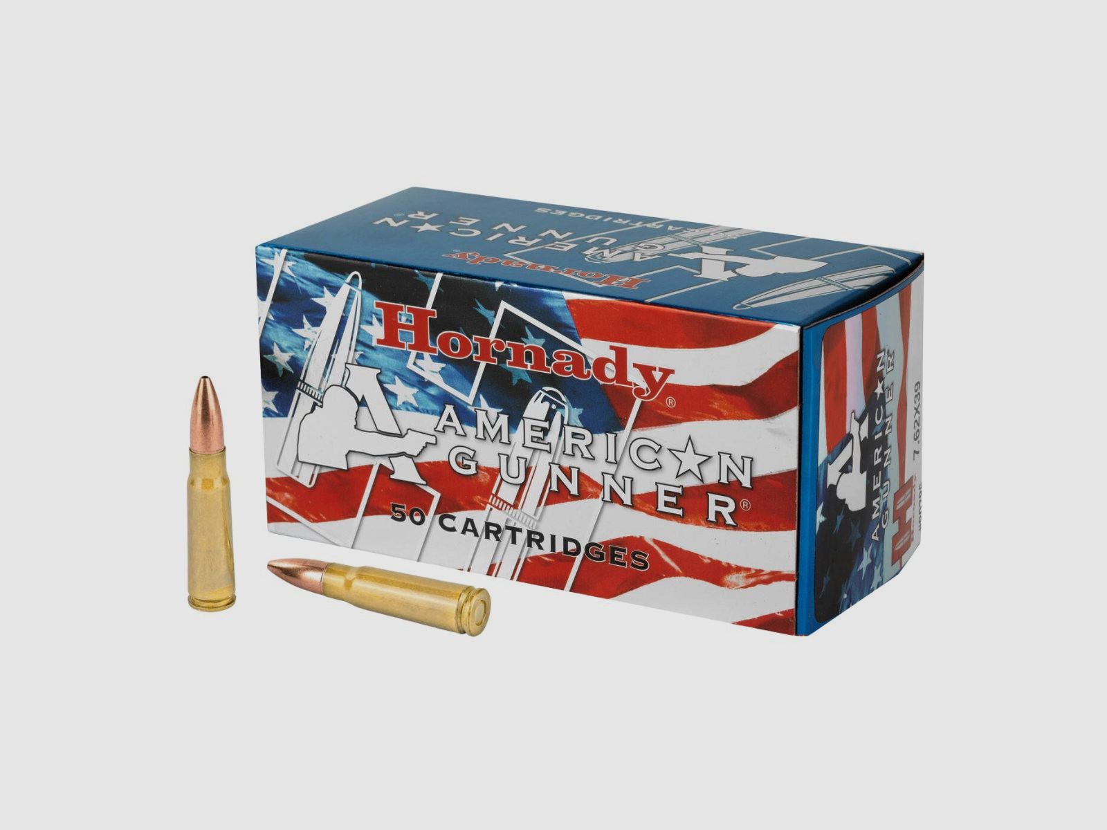 7,62x39 Hornady HP Match American Gunner 123gr/7.97g (80786), image 1 of 3