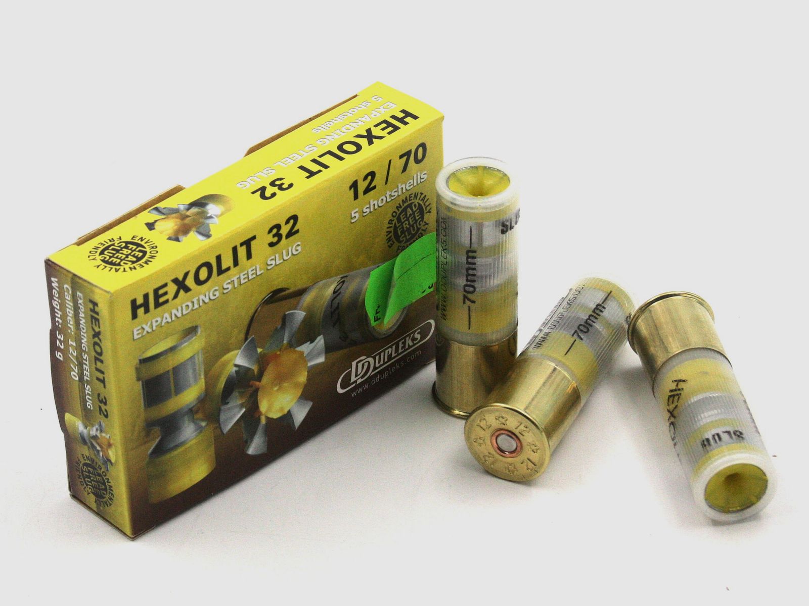 DDupleks, 12/70 Slug Hexolith, bleifrei 32 g, 5 Stk.