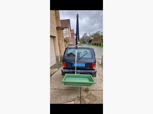 Heckpack Wildträger mit Alpjagd Wanne und Diana Aufbrechgalgen