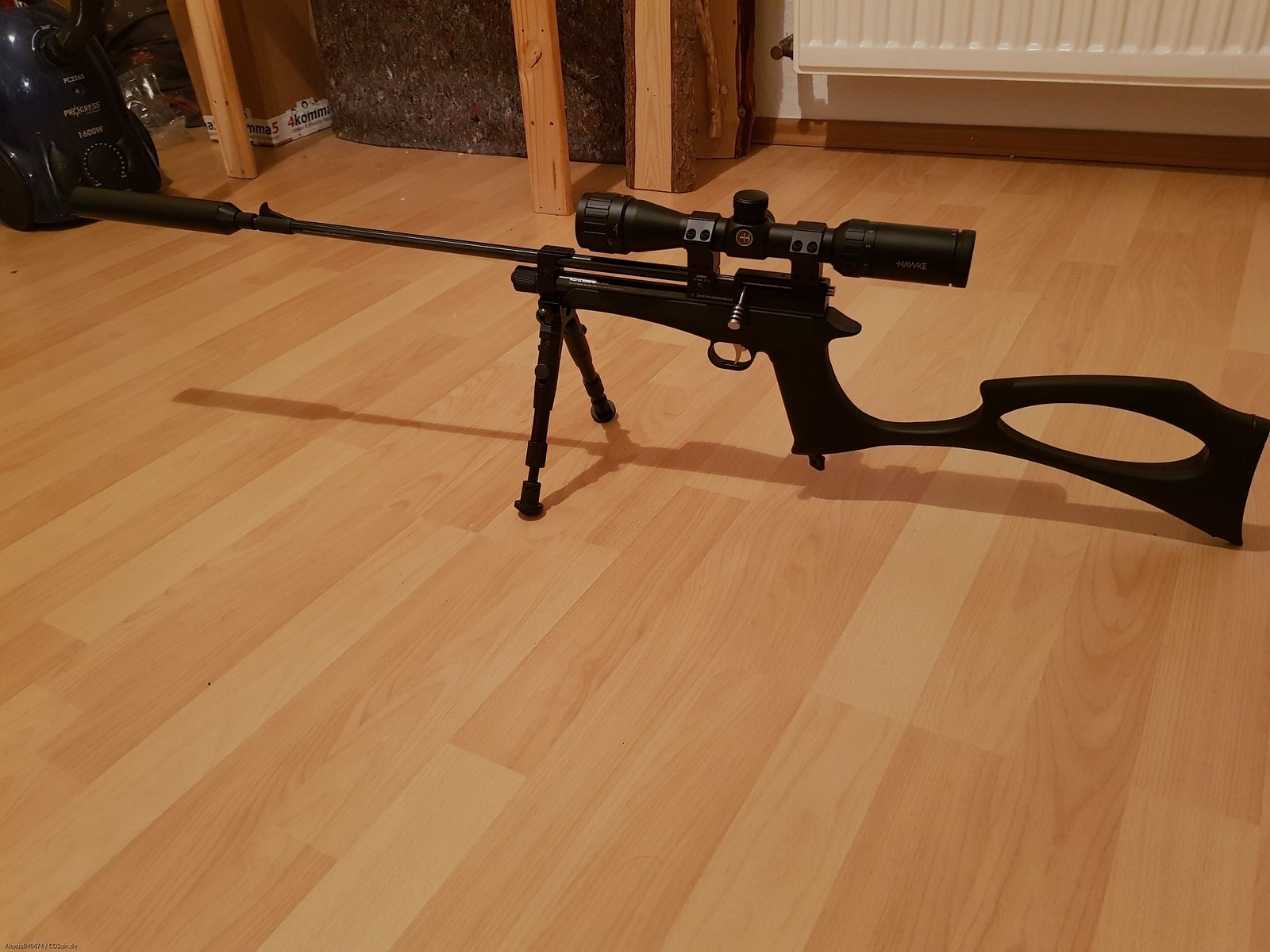 DIANA CHASER KIT 4,5 MM NEU+ZIELFERNROHR+RED DOT+BIPOD+ZUBEHÖR 