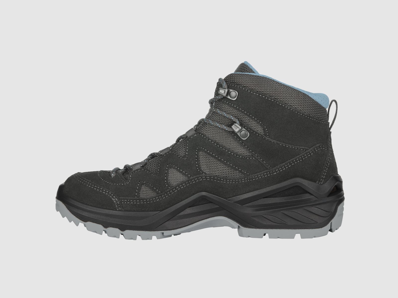 LOWA Sirkos Evo GTX MID Dames Antraciet/ IJsblauw