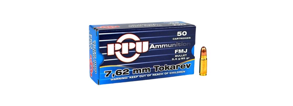 Prvi Partizan PPU 7,62 Tokarev FMJ 85 grs 50 Schuss