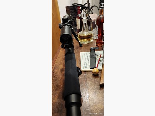 Edgun Leshiy mit vielen Zubehör im AR15-Stil. Mit verbleibender Garantie.