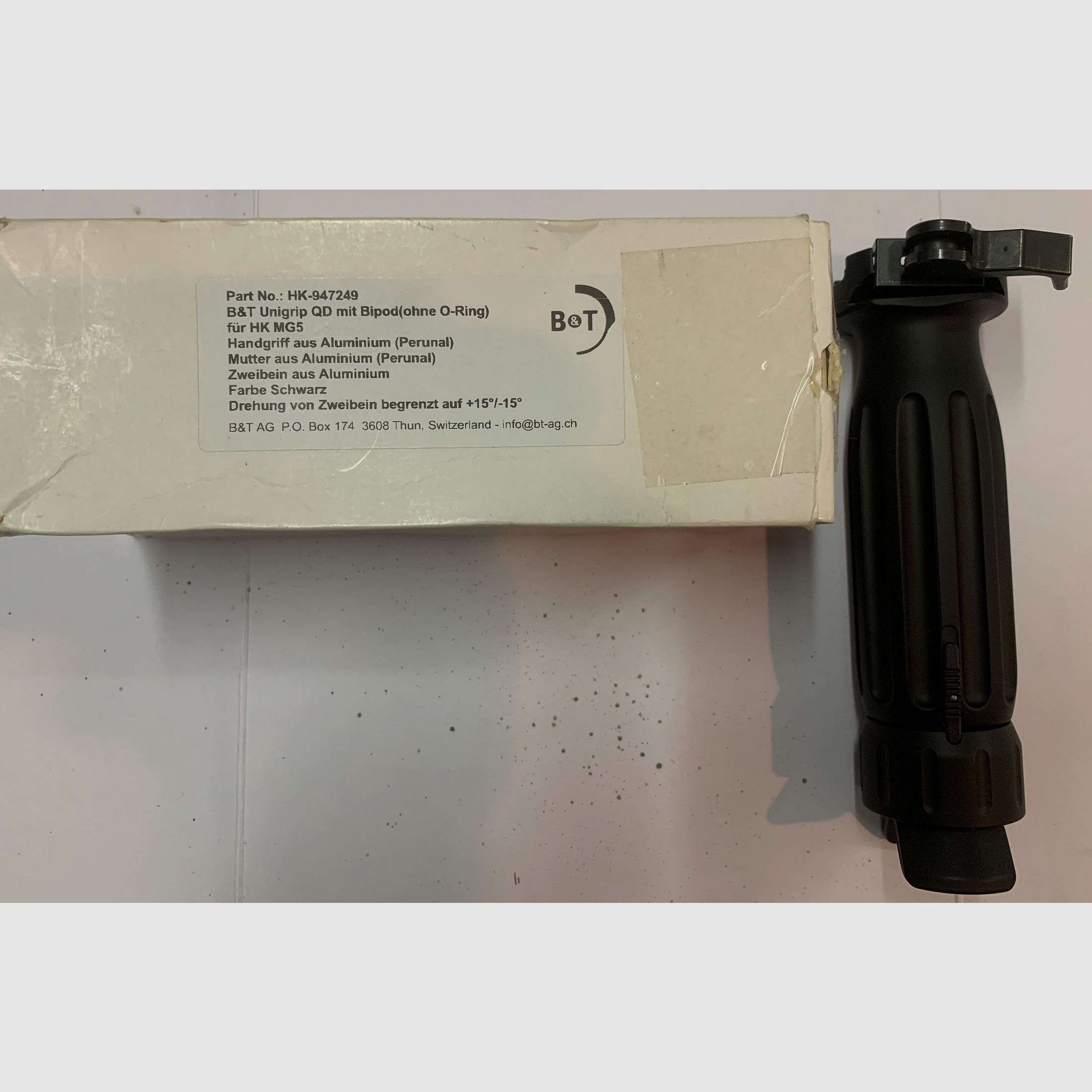 Heckler & Koch B&T Sturmgriff mit Zweibein Einschub für Schalter