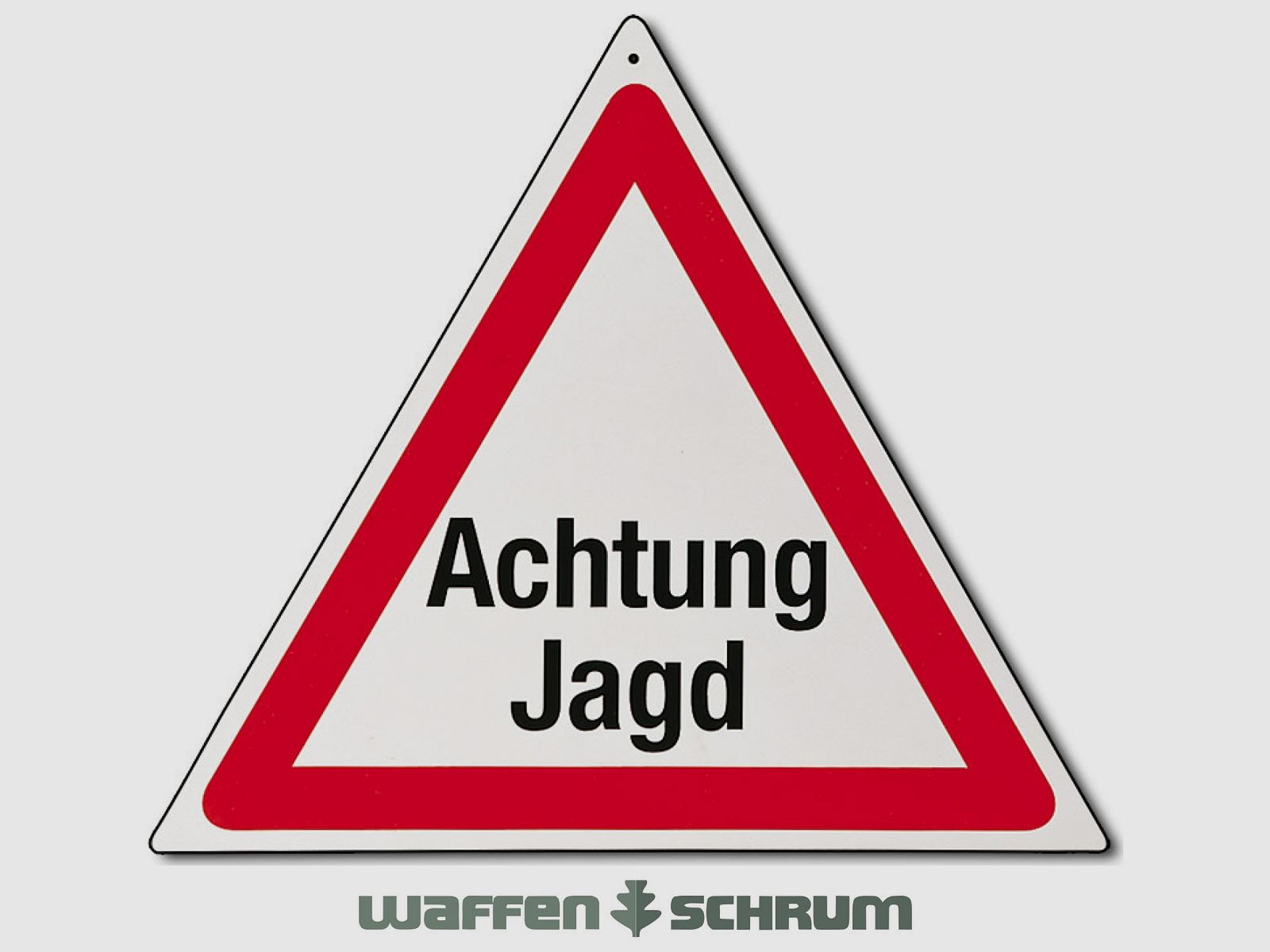 AKAH Warnschild Text: Achtung Jagd