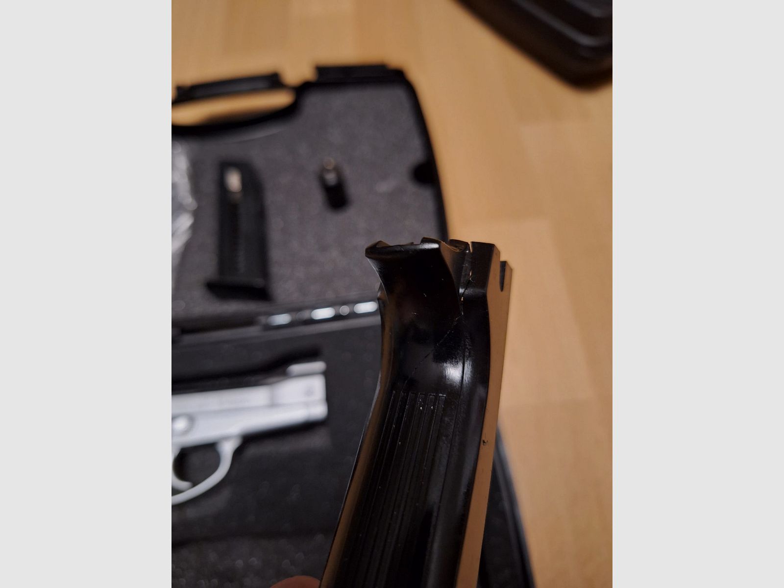 Weihrauch HW 94 Schreckschuss Pistole vernickelt in 9mm R.K. PTB 695