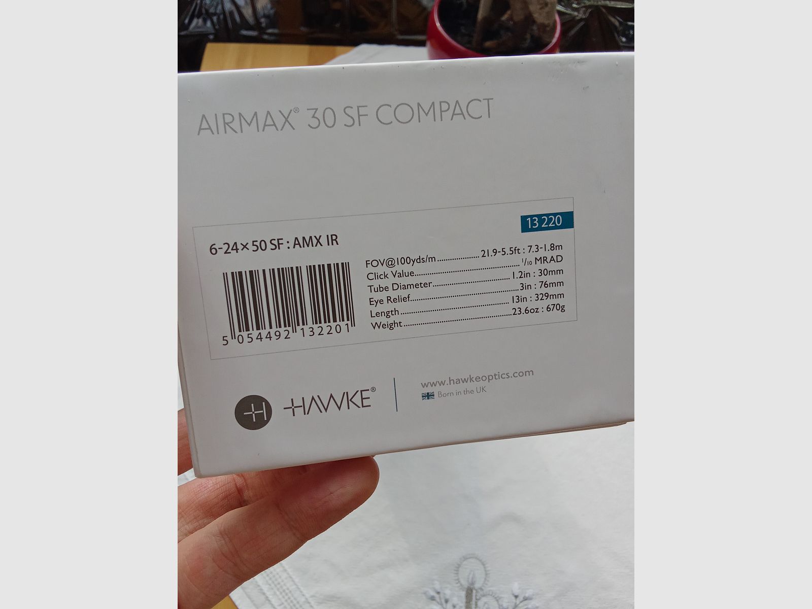 weihrauch hw 98 mit hawk airmax compact 6-24 und sports match UK AOP 56 montage 