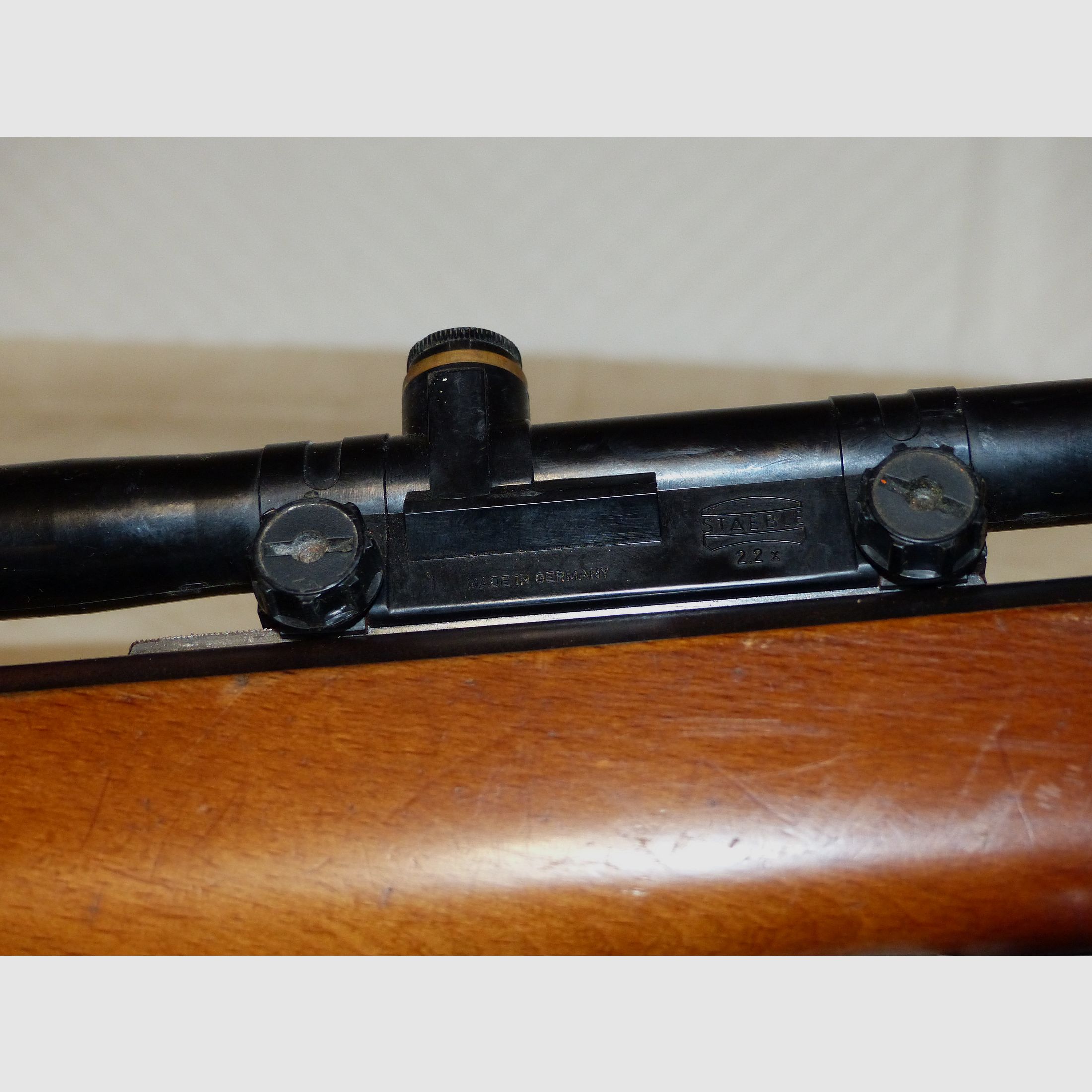 Druckluftgewehr Luftgewehr Diana Mod. 27 oh. F, mit Zielfernrohr Stable 2,2-fach Fadenkreuz 1970 vintage