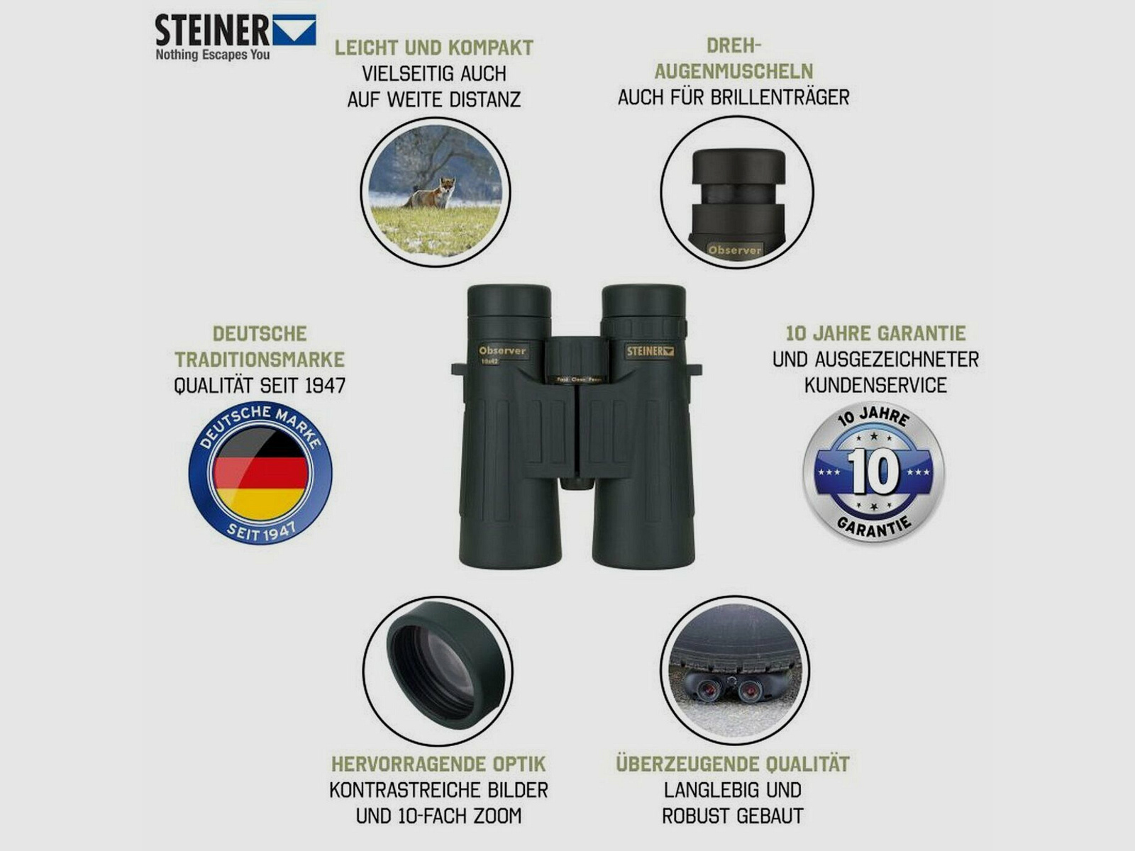 Steiner Observer​ 10x42 Fernglas