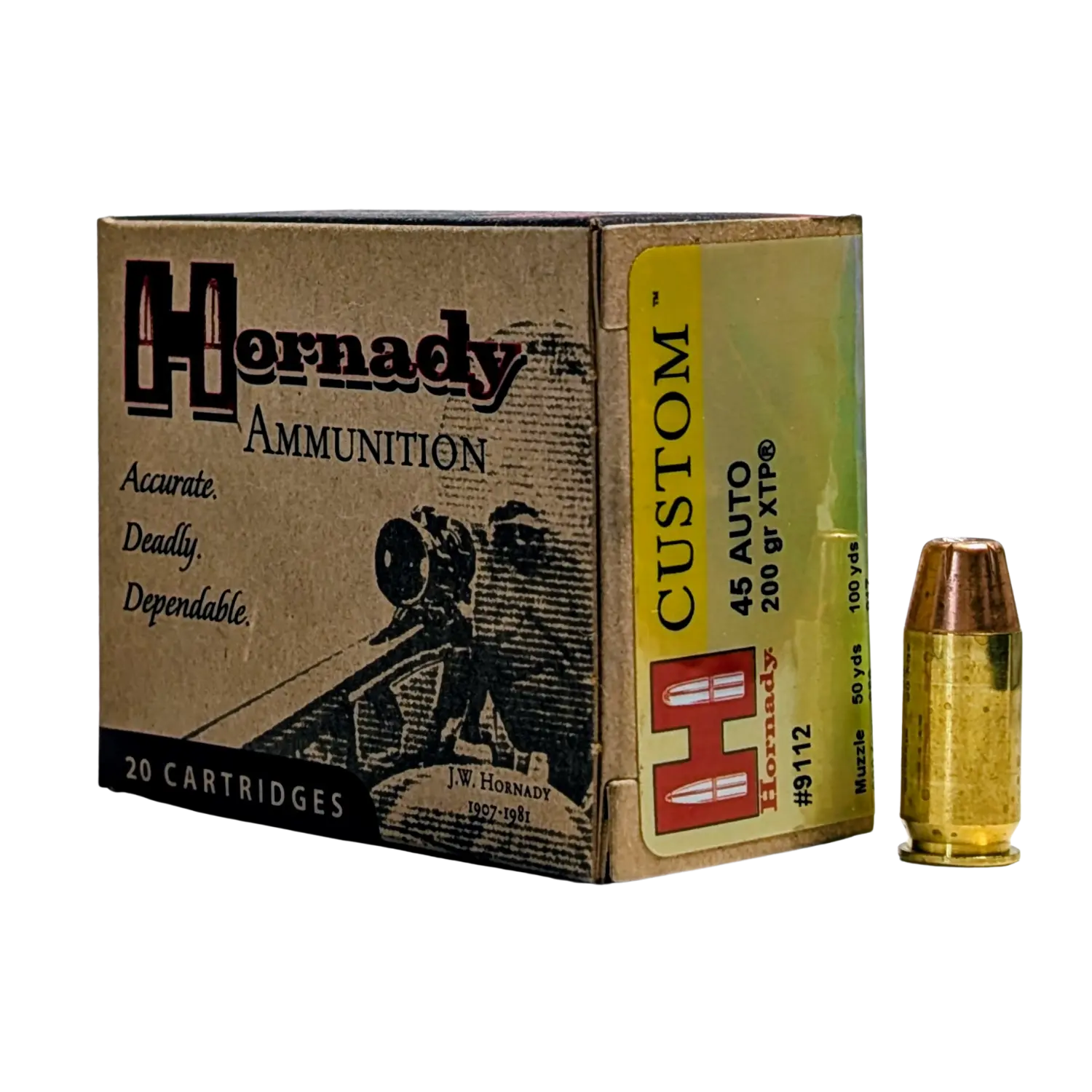 Hornady Custom .45ACP 200gr XTP 20-round