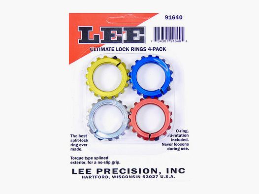 LEE ULTIMATE LOCK RINGS 4 X PACK 91640